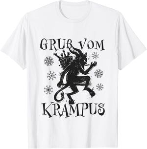 Kramperl Christmas Demon Santa's Helper Gruss Vom Krampus T-Shirt - T-Shirt | White