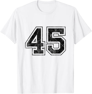 Number 45 T-Shirt - T-Shirt | White