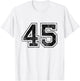 Number 45 T-Shirt - T-Shirt | White