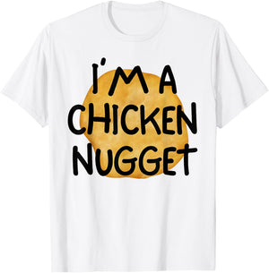 I'm A Chicken Nugget Funny Lazy Easy Halloween Costume T-Shirt - T-Shirt | White