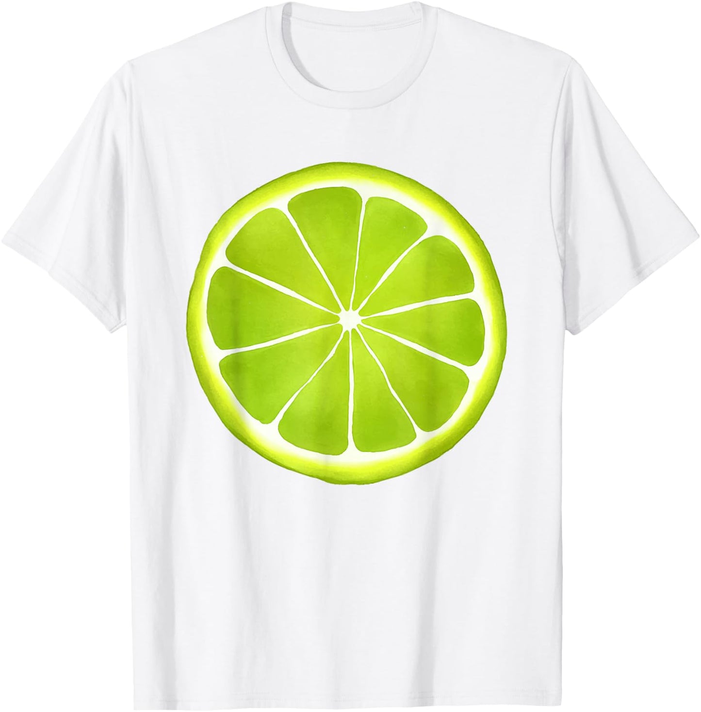 Lime Sliced Fruit Cute Easy Halloween Costume T-Shirt - T-Shirt | White