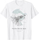 paramaribo suriname Coordinates map hometown T-Shirt - T-Shirt | White