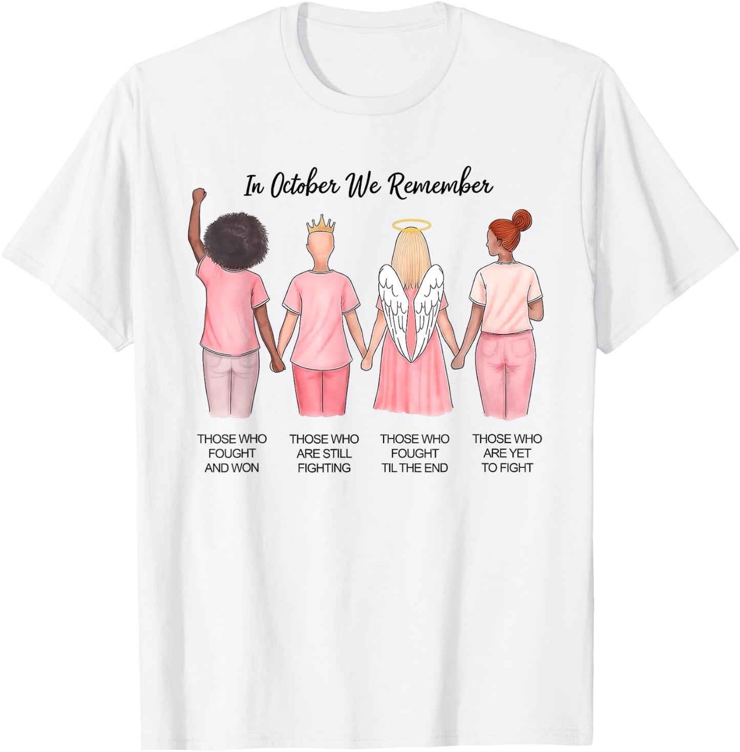 In October We Remember Those Who Fought And Won Women Girls T-Shirt - T-Shirt | White