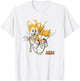 Sonic The Hedgehog Christmas Tails Tangled In Lights T-Shirt - T-Shirt | White