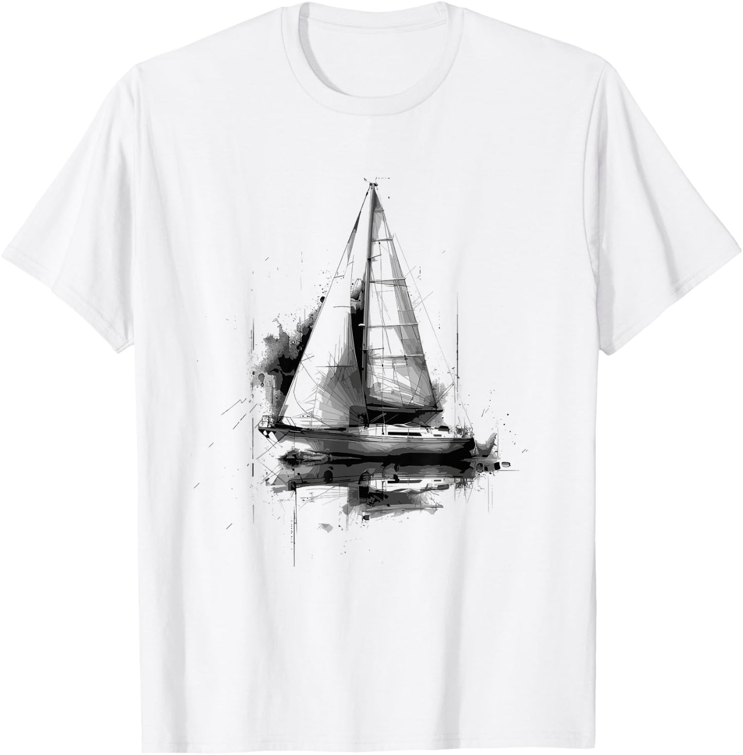 Sailboat Sailing Sailing Race T-Shirt - T-Shirt | White