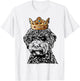 Lagotto Romagnolo Dog Wearing Crown T-Shirt - T-Shirt | White