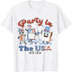 Party In The USA, ER Nurse 4th July, American Flag Patriotic T-Shirt - T-Shirt | White