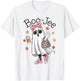 Boo Jee Ghost Halloween Leopard Ghost Coffee Girls T-Shirt - T-Shirt | White