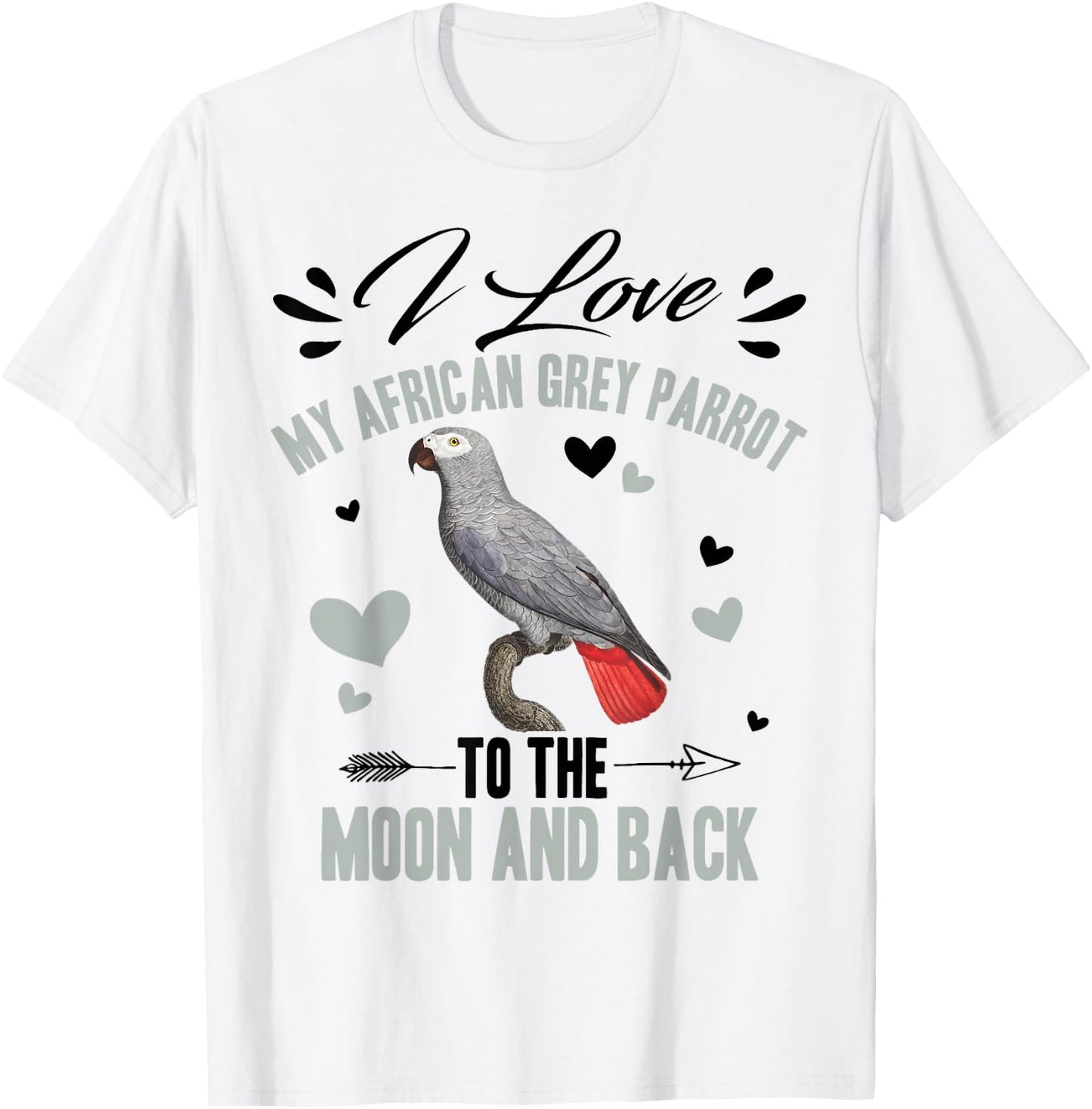 Parrot Cage Accessories African Grey Parrot Food T-Shirt - T-Shirt | White