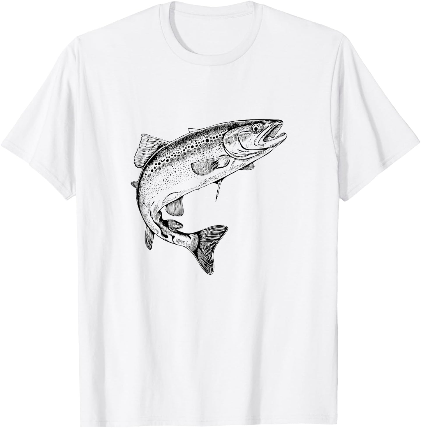 Angler Handyhülle Fischer t shirt, Forelle Regenbogenforelle T-Shirt - T-Shirt | White