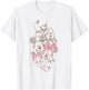 Disney Mickey And Friends Group Shot Faces Sketch Portrait T-Shirt - T-Shirt | White