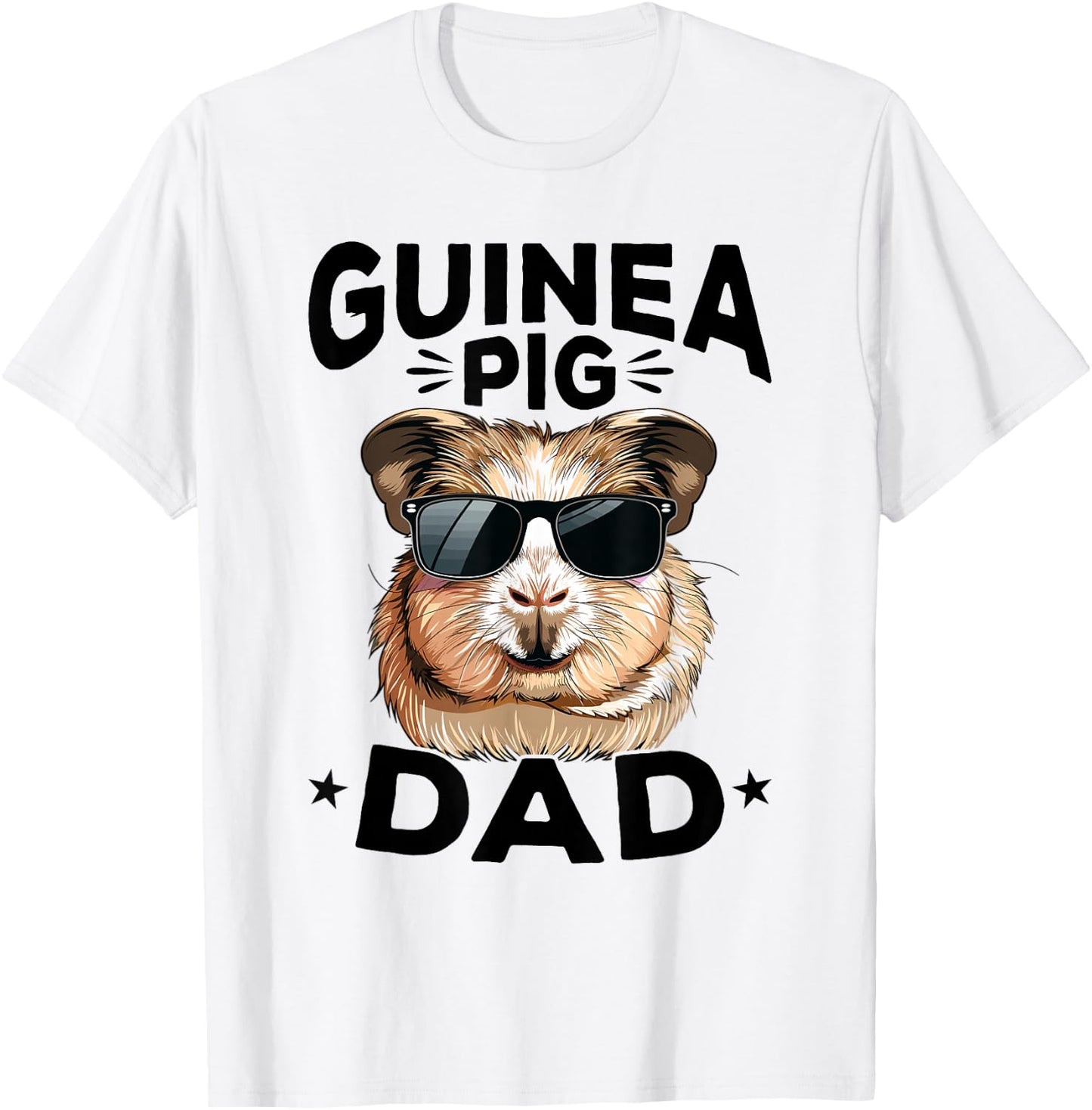 Funny Guinea Pig Pet Lover Rodent Animal Guinea Pig Dad T-Shirt - T-Shirt | White