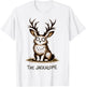 Jackalope Cute Creepy Cryptid T-Shirt - T-Shirt | White