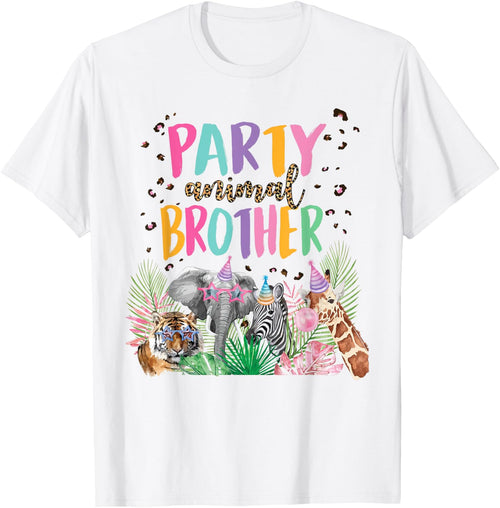 Brother Of The Birthday Boy Girl Zoo Theme Animal Party