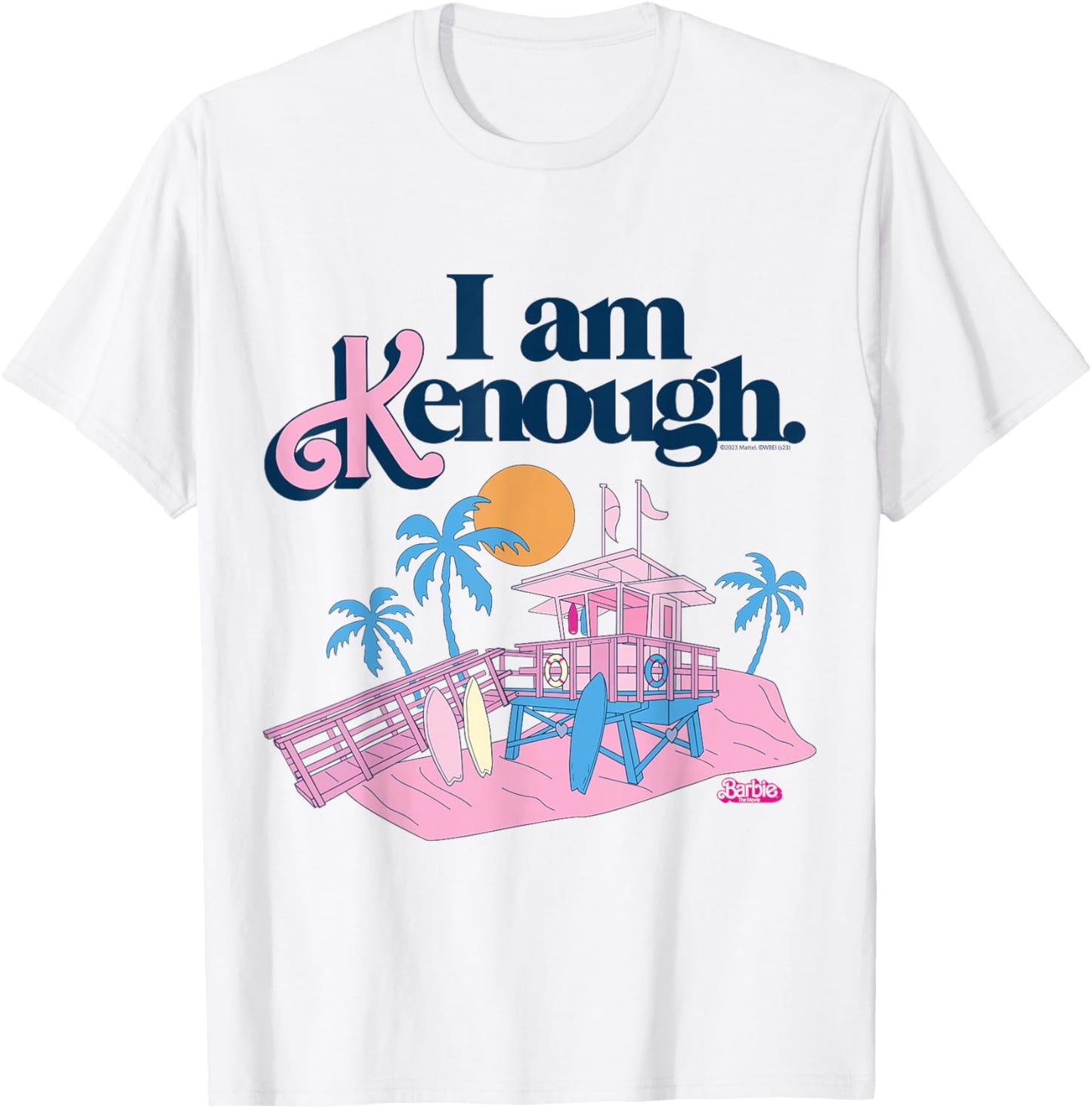 Barbie The Film I Am Kenough Lifeguard Stand , White T-Shirt - T-Shirt | White
