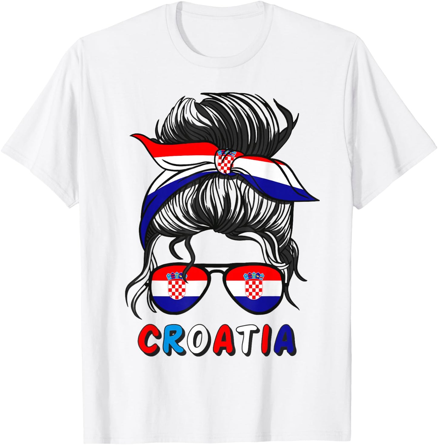 Hrvatska Kroatien Flagge Mädchen Kroatische Mädchen Kinder T-Shirt - T-Shirt | White