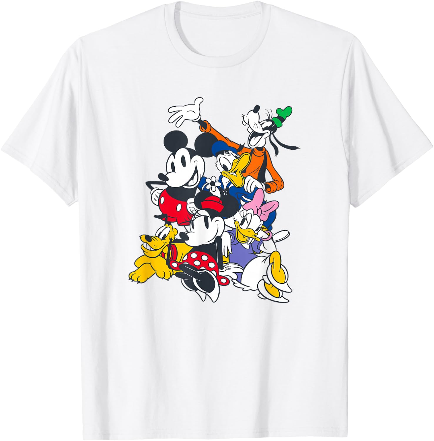 Disney Mickey And Friends Sensational Six Best Friends T-Shirt - T-Shirt | White