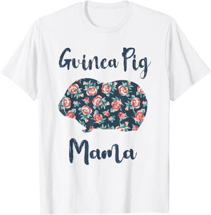 Guinea-Pig Mom Shirt Women Guinea Pig Mama Mother Day Gift T-Shirt - T-Shirt | White
