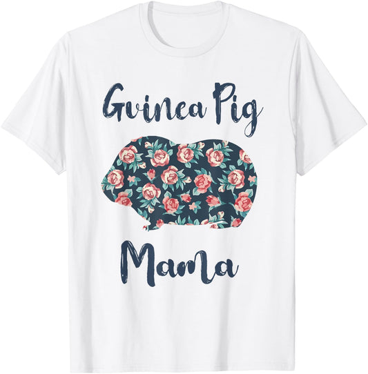 Guinea-Pig Mom Shirt Women Guinea Pig Mama Mother Day Gift T-Shirt - T-Shirt | White