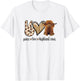 Girls Peace Love Heifer Scottish Highland Cow Lover T-Shirt - T-Shirt | White