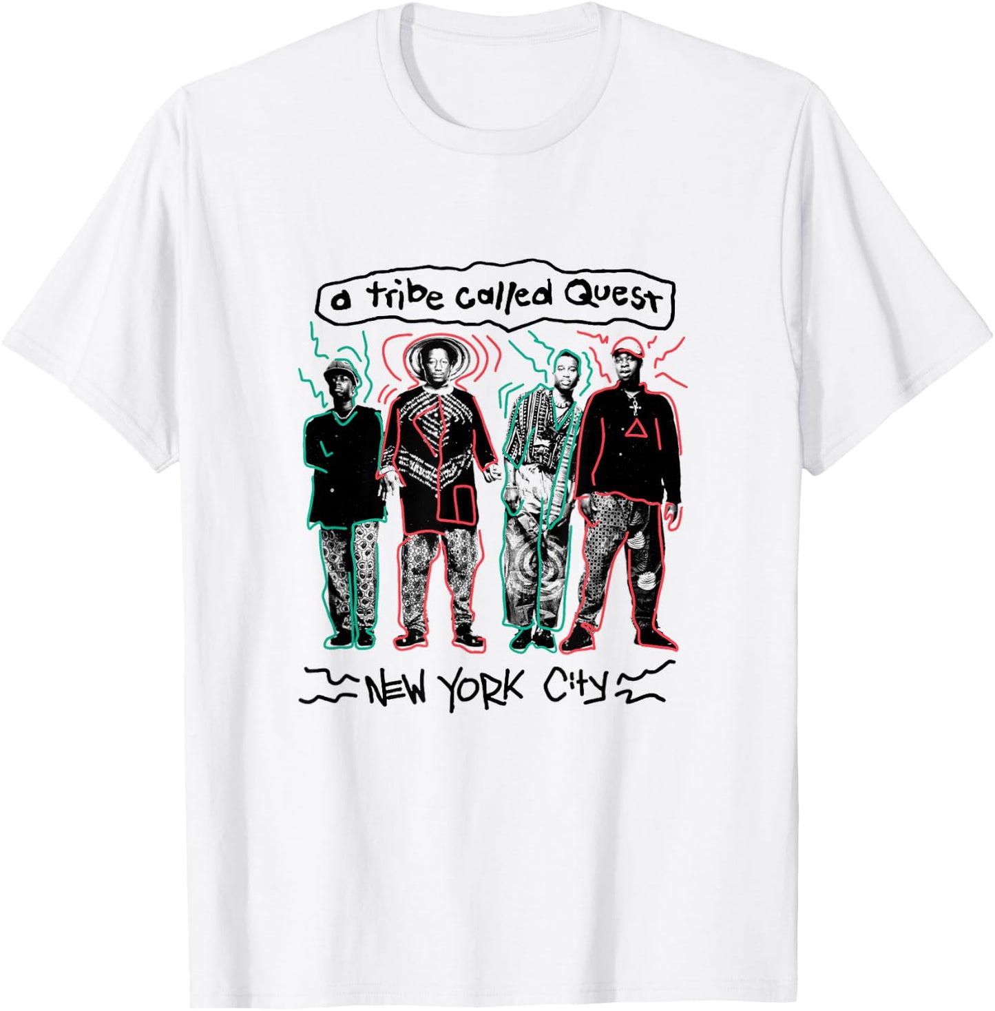 A Tribe Called Quest NYC Doodle T-Shirt - T-Shirt | White