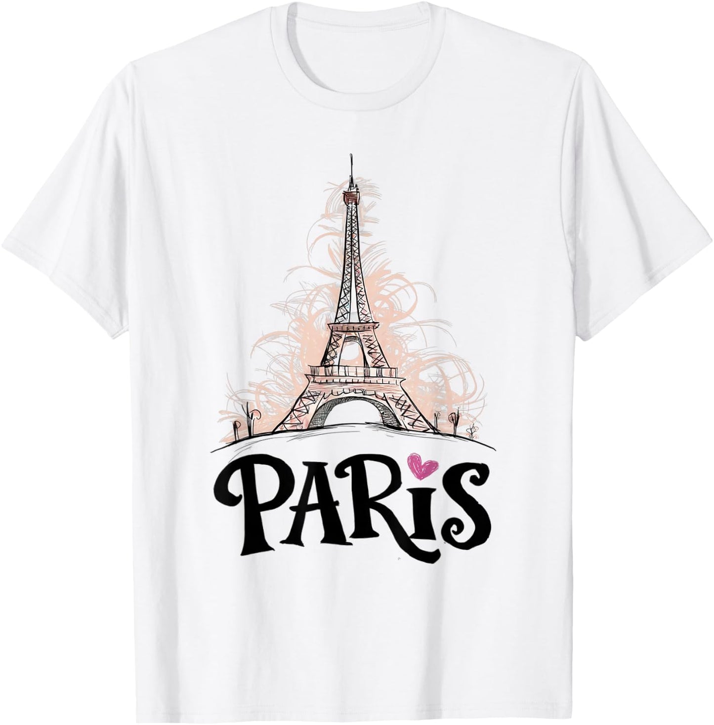 Eiffel Tower Paris Holiday France Souvenir Women Girls T-Shirt - T-Shirt | White