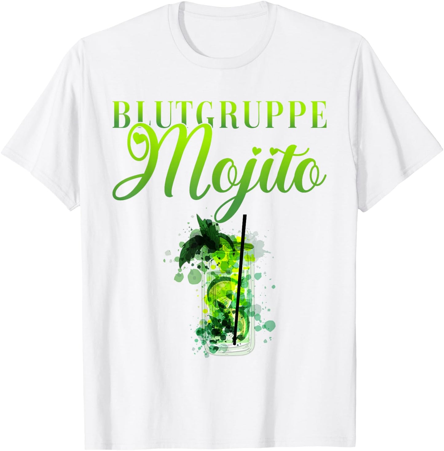 Blutgruppe Mojito Barkeeper T-Shirt - T-Shirt | White