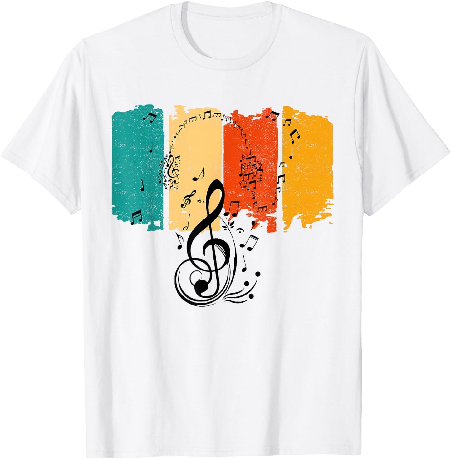Musical Sheet Music Musicians Clef Sheet Music T-Shirt - T-Shirt | White