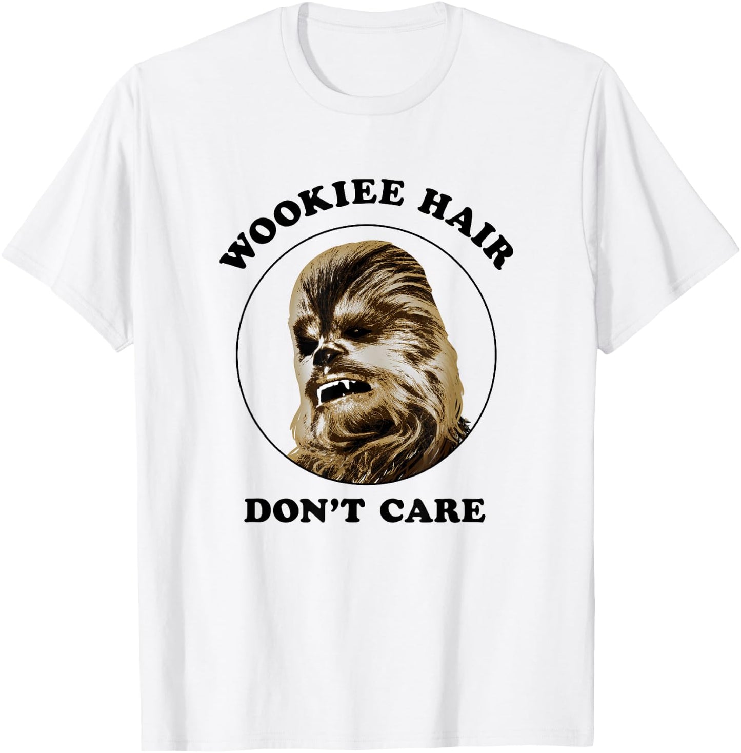 Star Wars Classic Vintage Chewbacca Wookie Hair Don't Care T-Shirt - T-Shirt | White