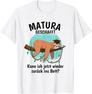 Matura Geschafft 2026 Maturaabschluss T-Shirt - T-Shirt | White