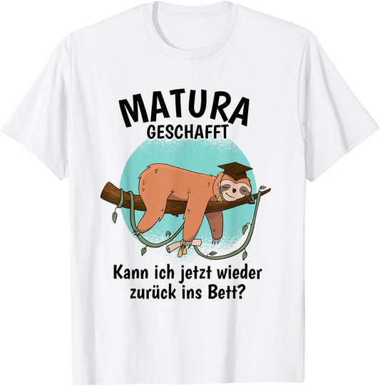 Matura Geschafft 2026 Maturaabschluss T-Shirt - T-Shirt | White