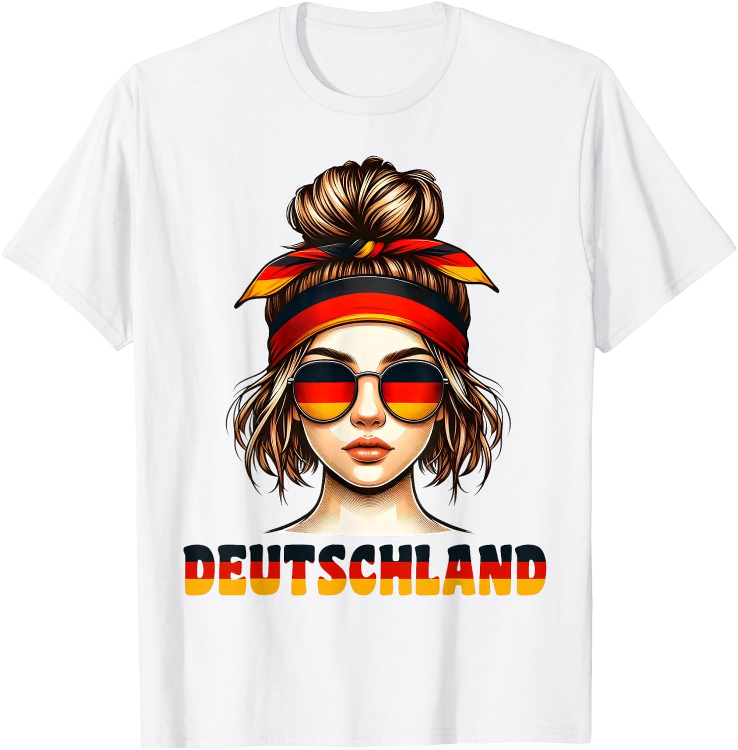 Germany Women's German Girl , White T-Shirt - T-Shirt | White