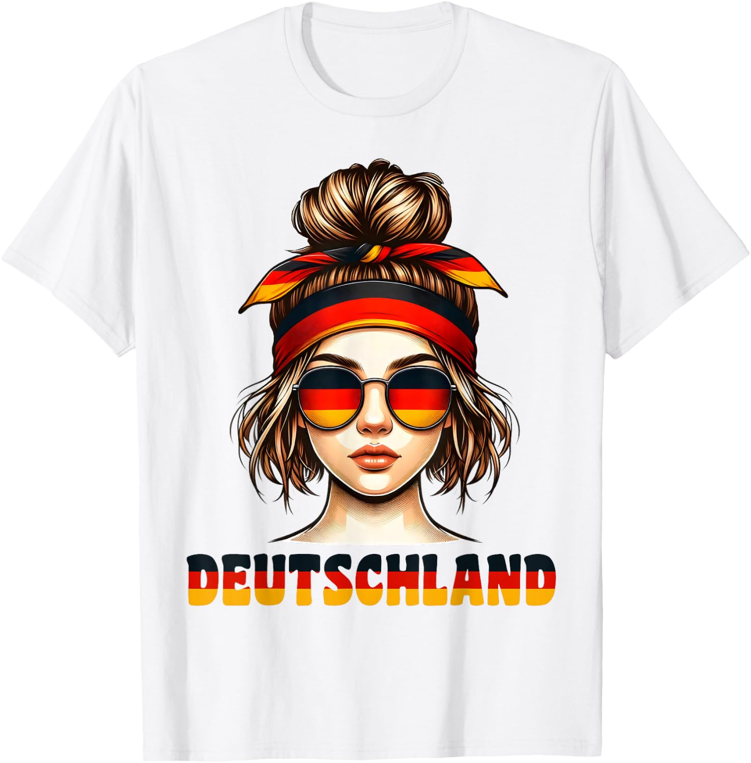 Germany Women's German Girl , White T-Shirt - T-Shirt | White