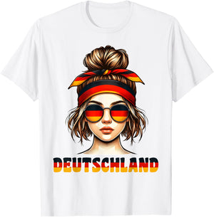 Germany Women's German Girl , White T-Shirt - T-Shirt | White