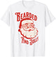 Bearded And Vintage Jolly Funny Santa Christmas Men Apparel T-Shirt - T-Shirt | White