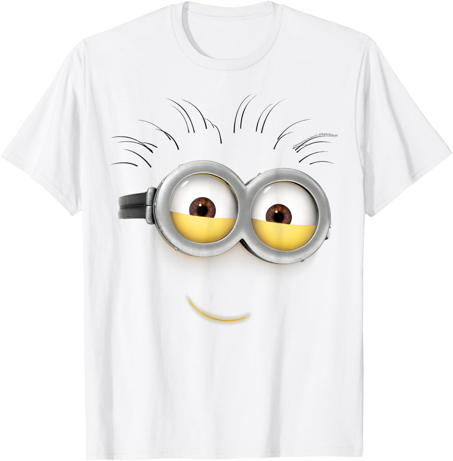 Despicable Me Minions Phil Smile Eyes , Yellow, S T-Shirt - T-Shirt | White