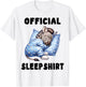 Zebra - Official Sleepshirt Pajamas Nightgown T-Shirt - T-Shirt | White
