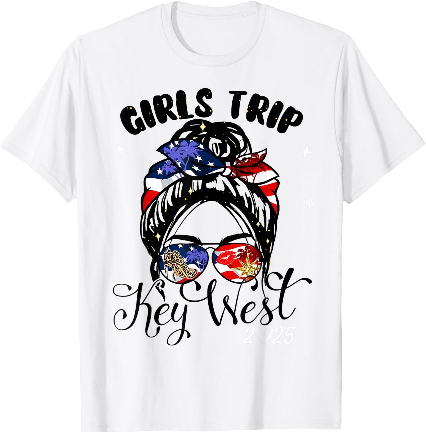 Girls Trip Key West 2025 Weekend Birthday Squad T-Shirt - T-Shirt | White