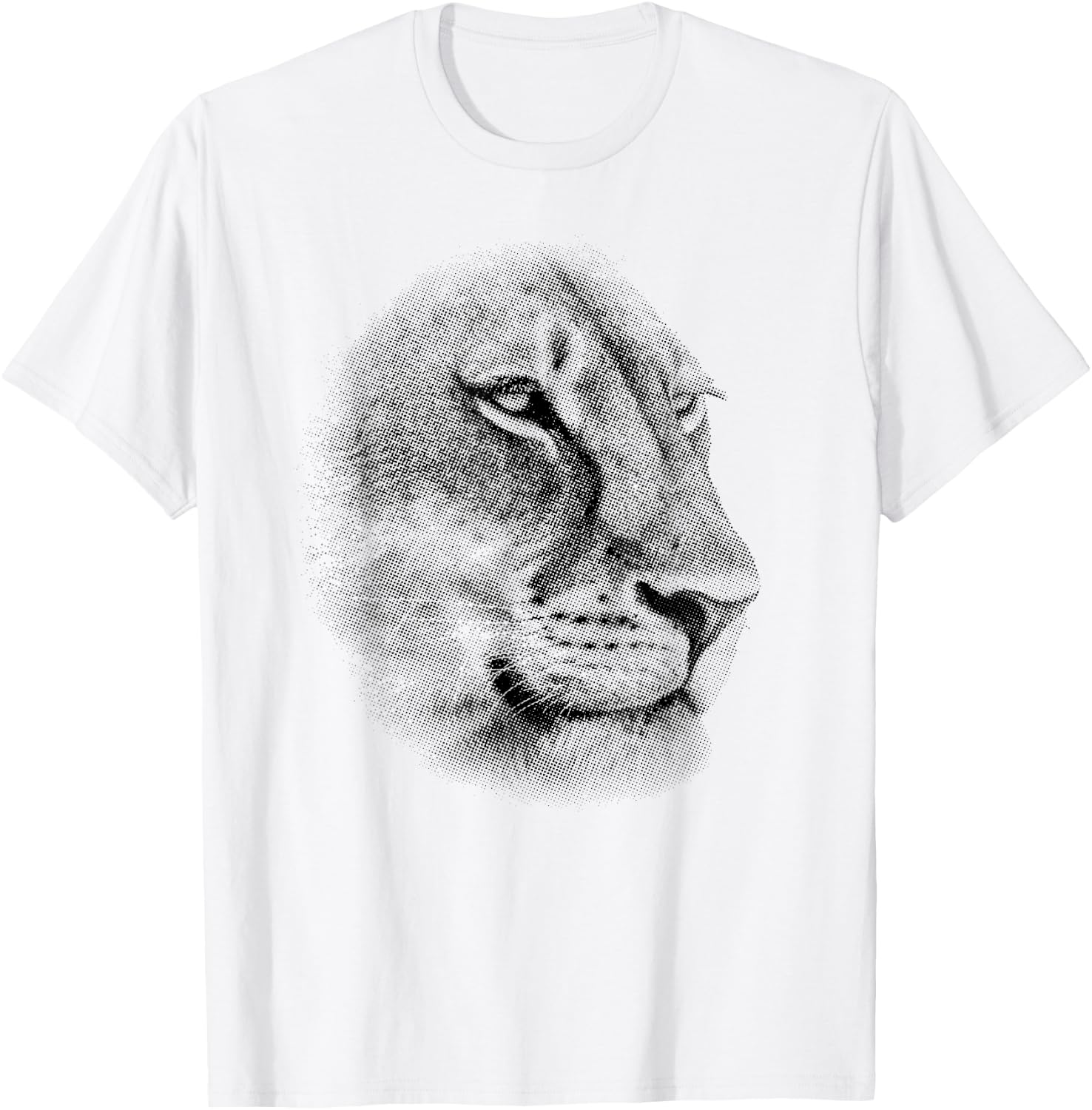 Lioness Face Close-up Perfect Artwork for Lion Fans T-Shirt - T-Shirt | White