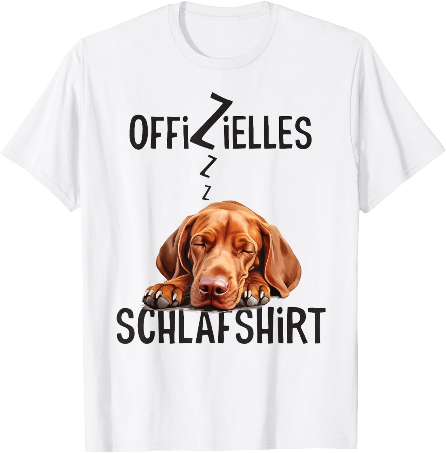 Vizsla Offizielles Schlafshirt Mit Hund Lustig T-Shirt - T-Shirt | White