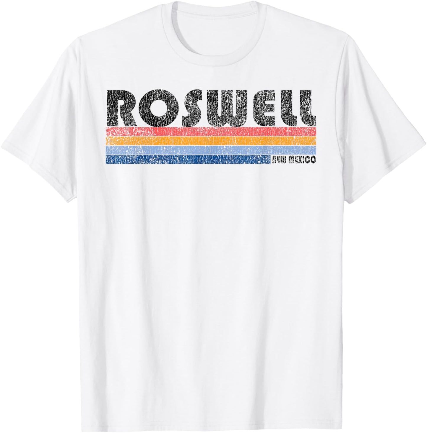 Vintage 1980s Style Roswell New Mexico T-Shirt - T-Shirt | White