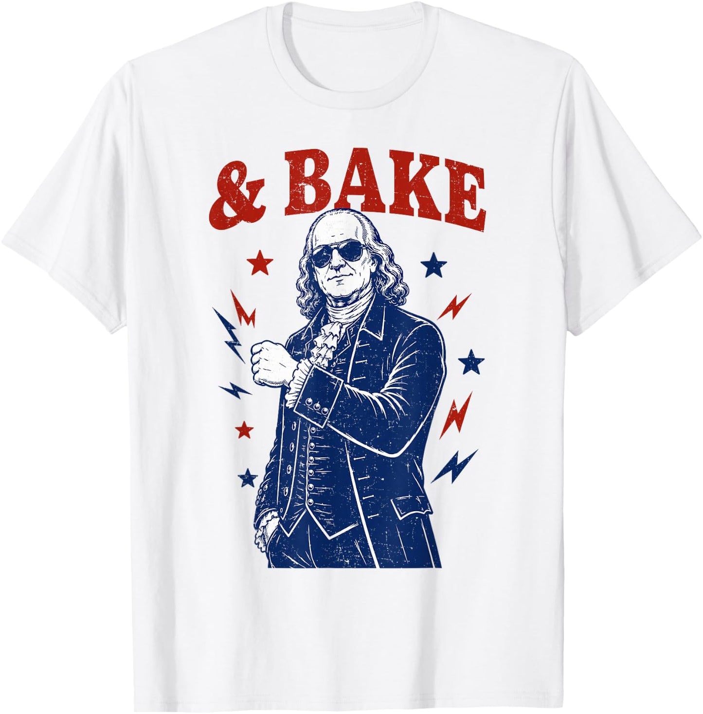 Funny Shake and Bake 4th of July Couple Matching T-Shirt - T-Shirt | White