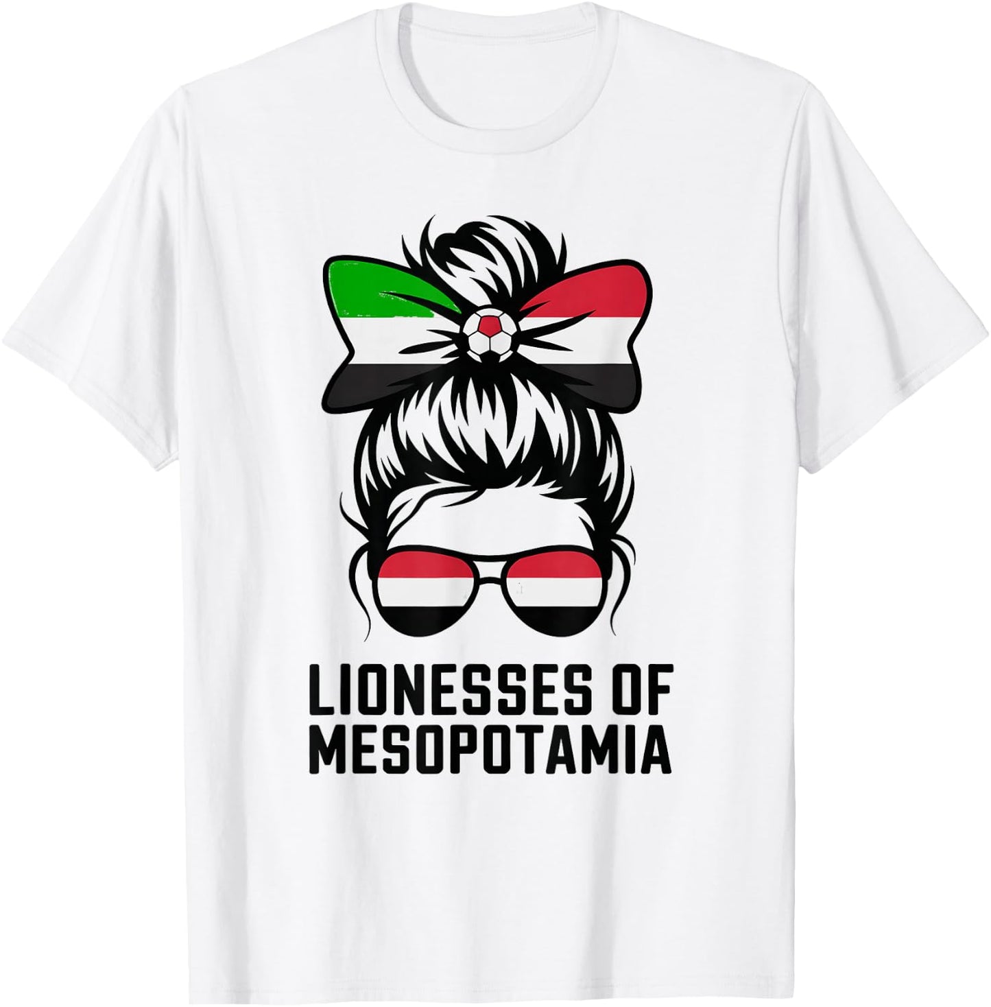 Proud Iraqi Girl Iraq Match Slogan Game Day Matching Fan T-Shirt - T-Shirt | White