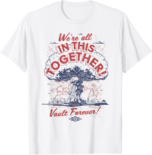 Fallout We all sit in the same boat , silver T-Shirt - T-Shirt | White
