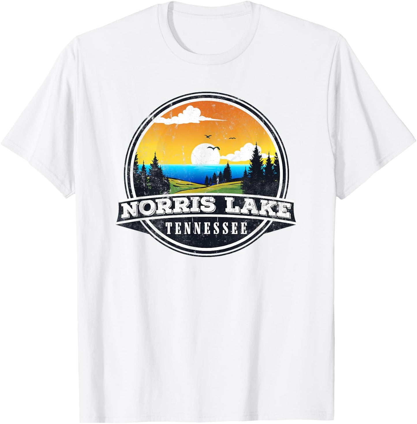 Fishing Boating Camping - Lakeview Norris Lake T-Shirt - T-Shirt | White