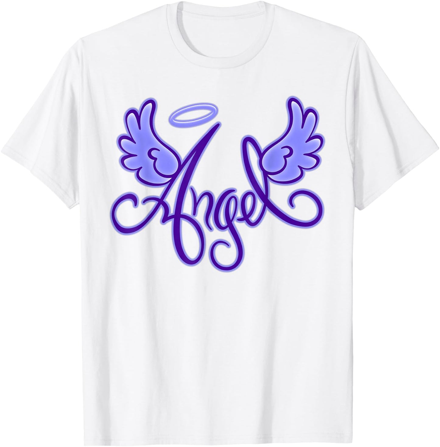 Retro 90s 00s Throwback Angel Wings Y2K Aesthetic T-Shirt - T-Shirt | White