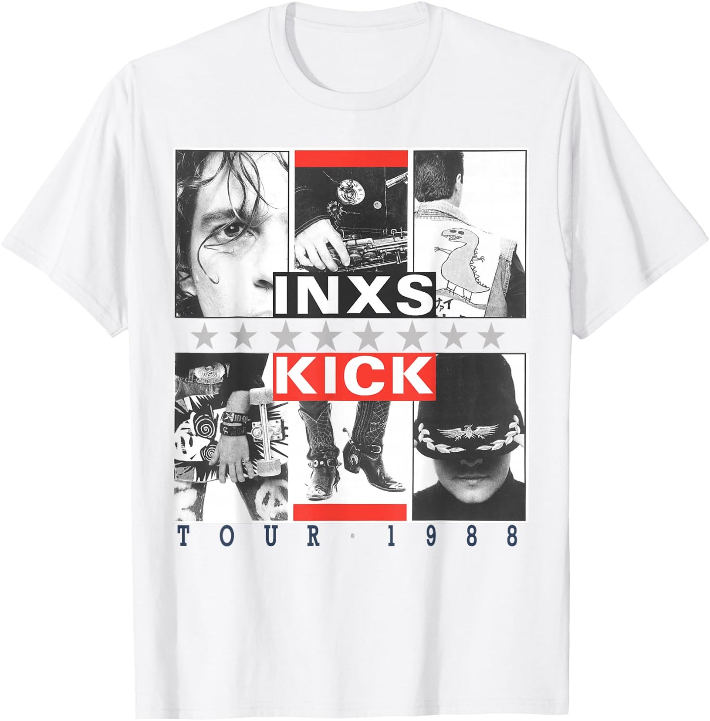 INXS Kick Inner Cover , White T-Shirt - T-Shirt | White