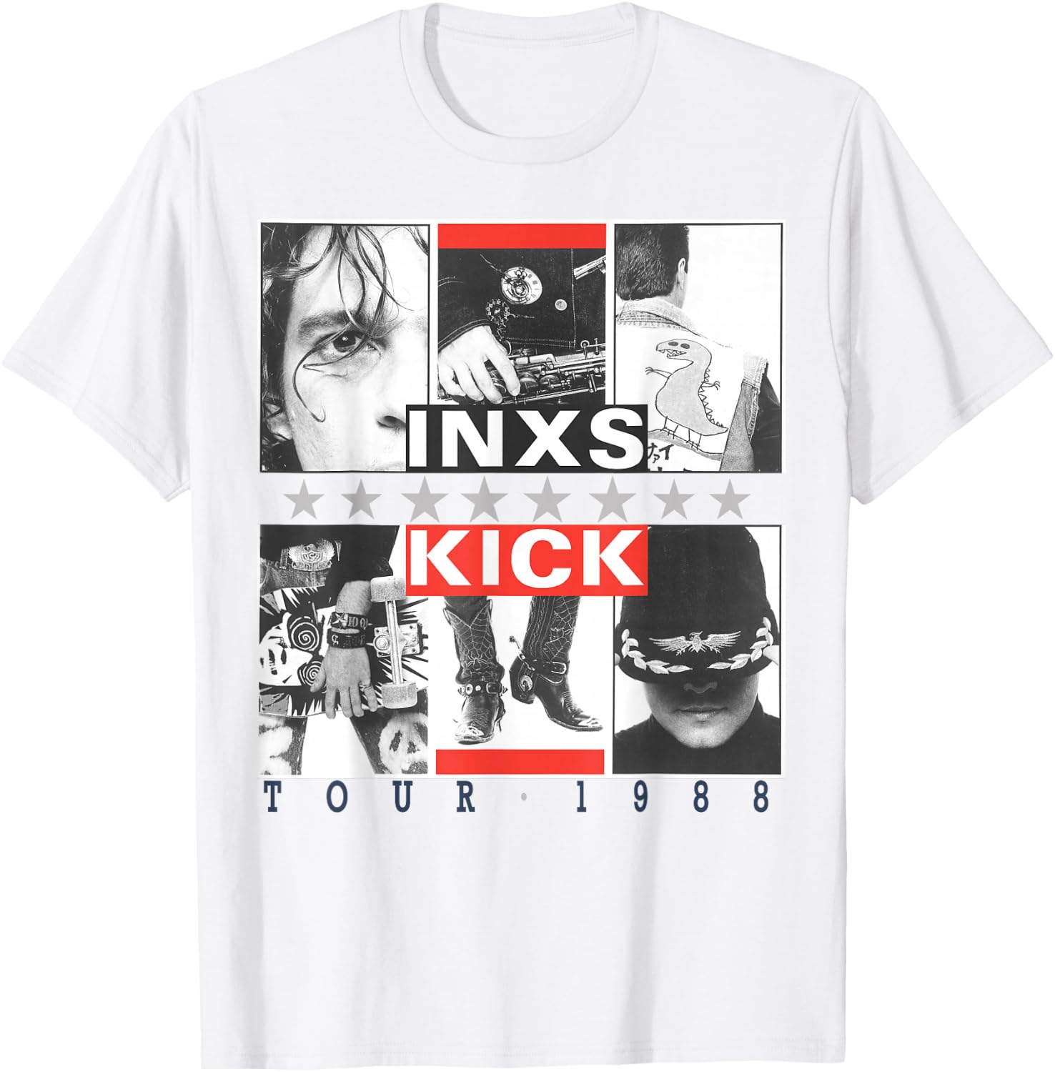 INXS Kick Inner Cover , White T-Shirt - T-Shirt | White