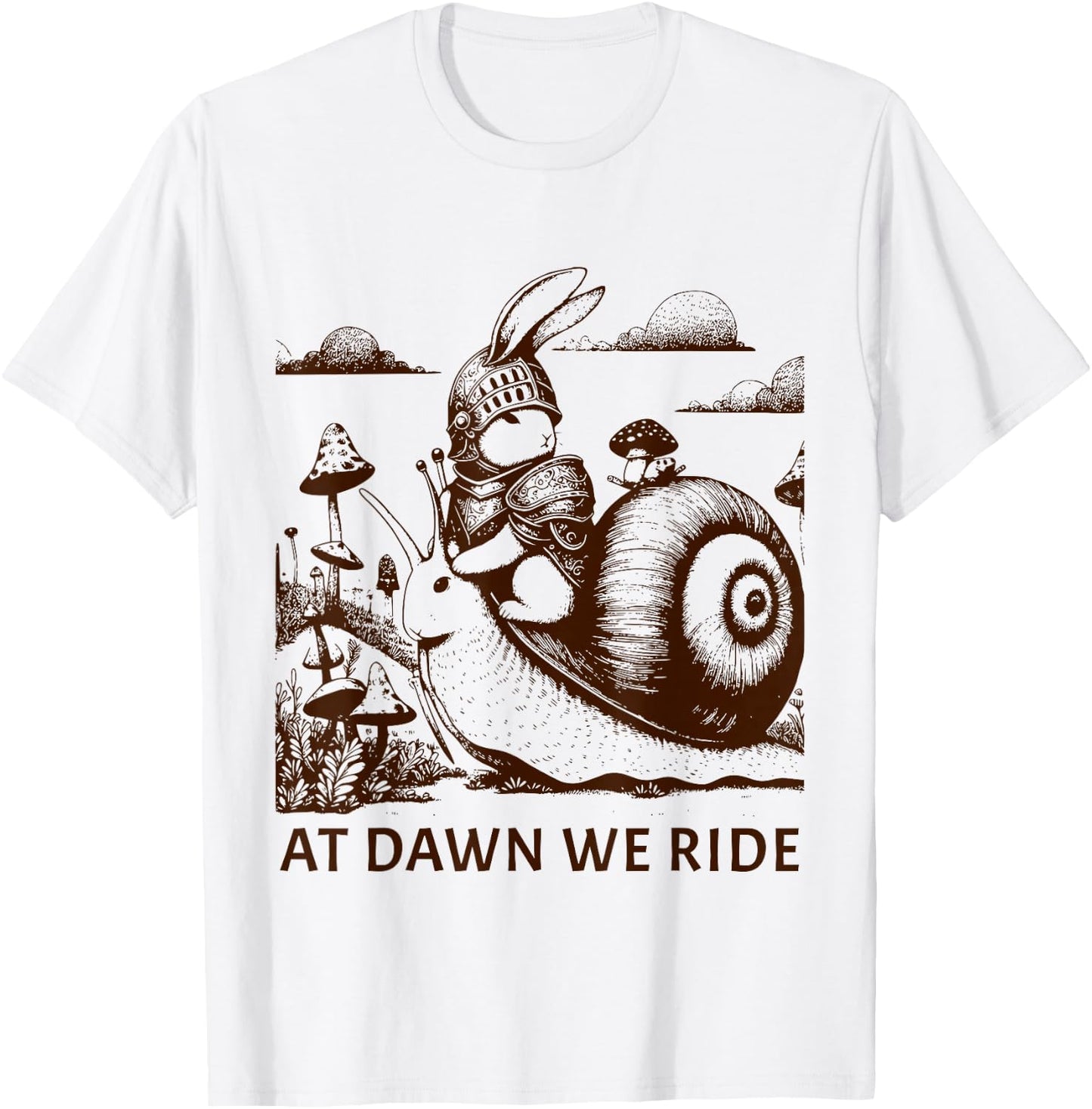Medieval Bunny Rabbit Castlecore T-Shirt - T-Shirt | White