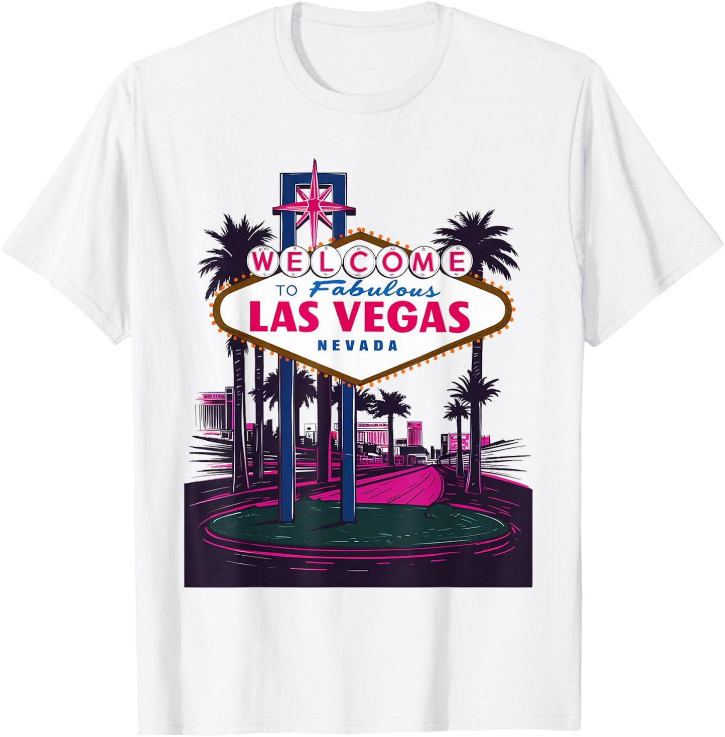 I Love LAS VEGAS Nevada City Vegas Souvenir Gifts Las , white, S T-Shirt - T-Shirt | White